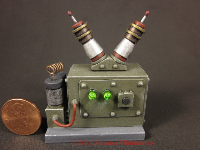 Frankenstein miniature laboratory equipment D271 - MadScienceMiniatures.com