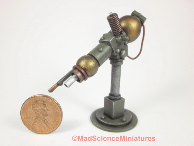 Dollhouse miniature laboratory Delta Ray Pulse Gun D297.